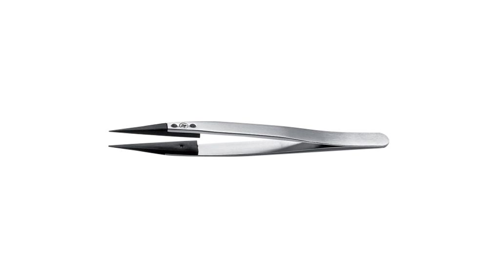 Tweezers ESD / Replaceable Tip Stainless Steel Straight / Strong / Pointed 130mm